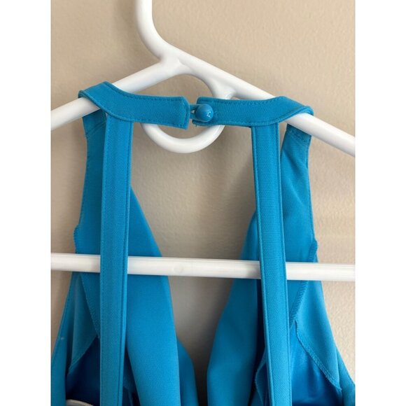W by Worth Y2K Halter Mini Dress in Electric Blue Size 0 - Picture 6 of 13